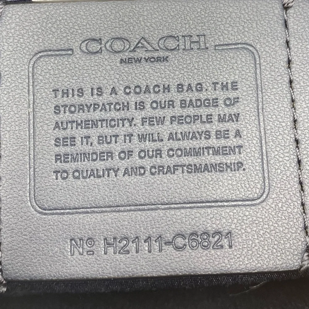 Coach Jes Baguette Crossbody With Floral Bow Print - Picture 7 of 16